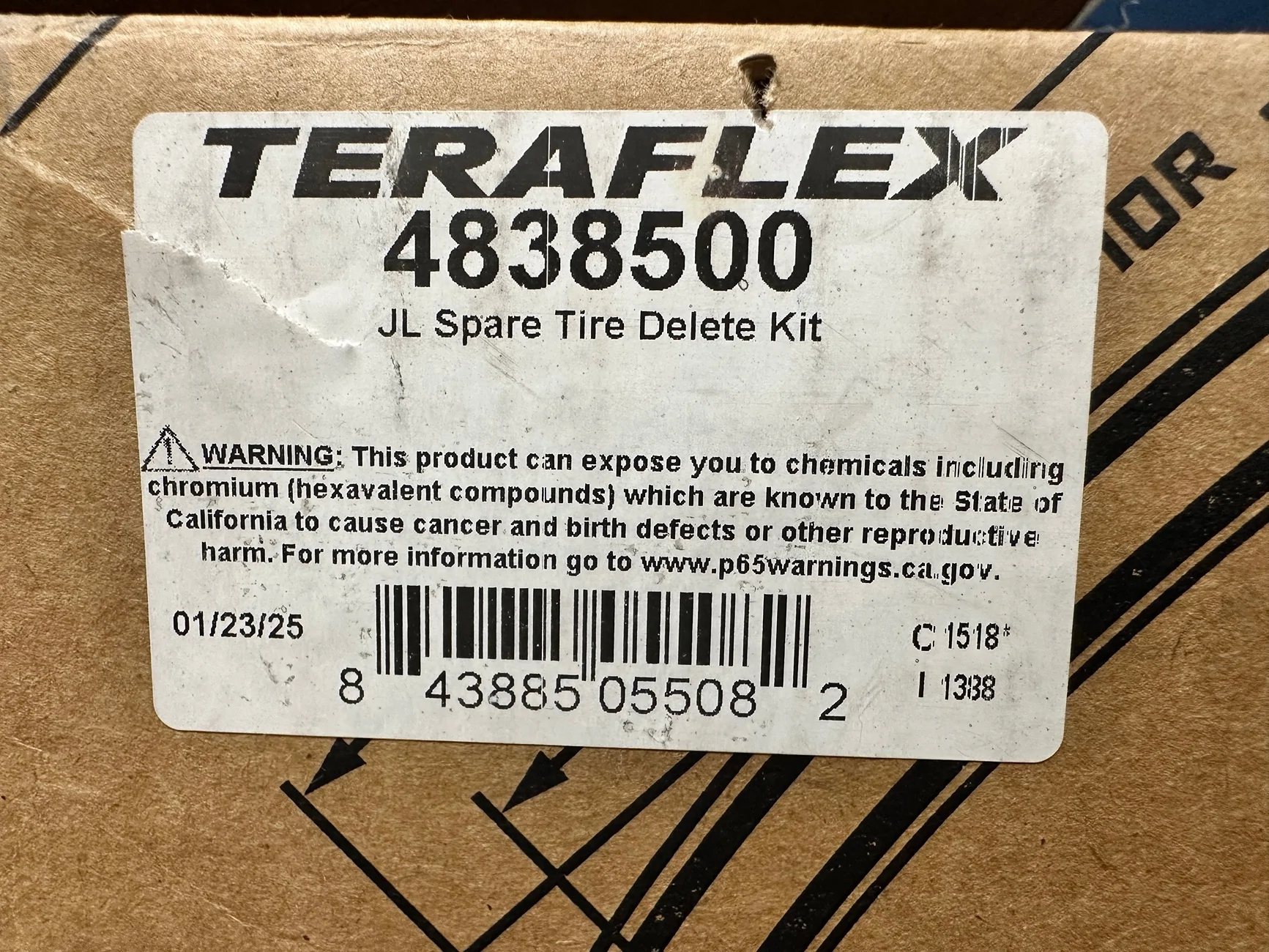 Jeep Wrangler JL ($50) Teraflex Spare Tire Delete IMG_0710