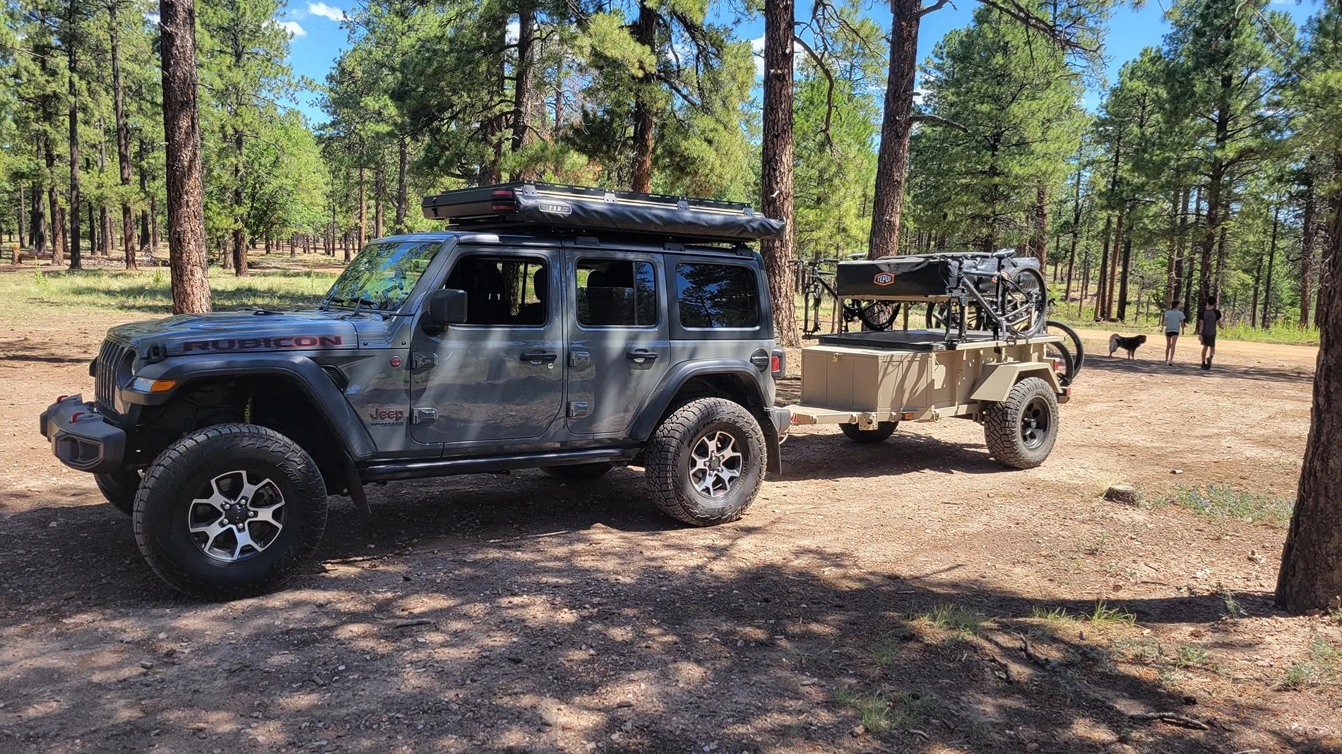 Jeep Wrangler JL Off Road Trailer w RTT 20220707_102245