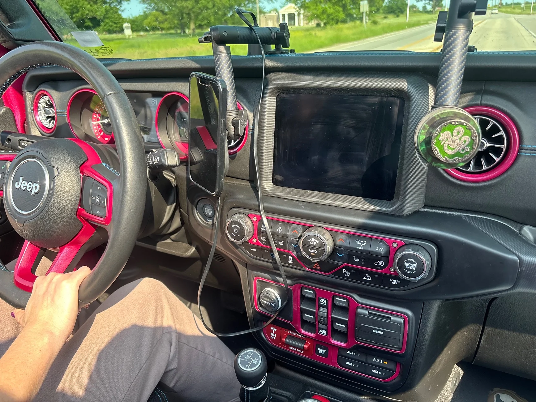 Jeep Wrangler JL Fiances pink 4xe upgrades IMG_1629