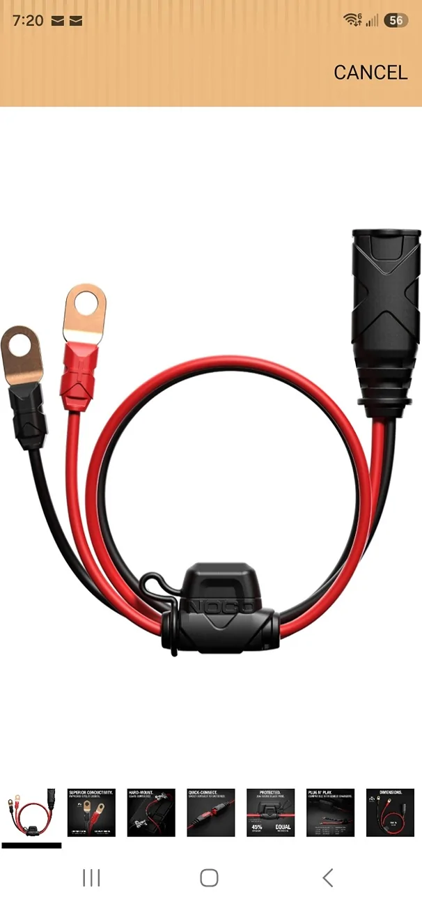 Jeep Wrangler JL Noco quick Connect for trikle charge Screenshot_20260722_072040_Amazon Shopping