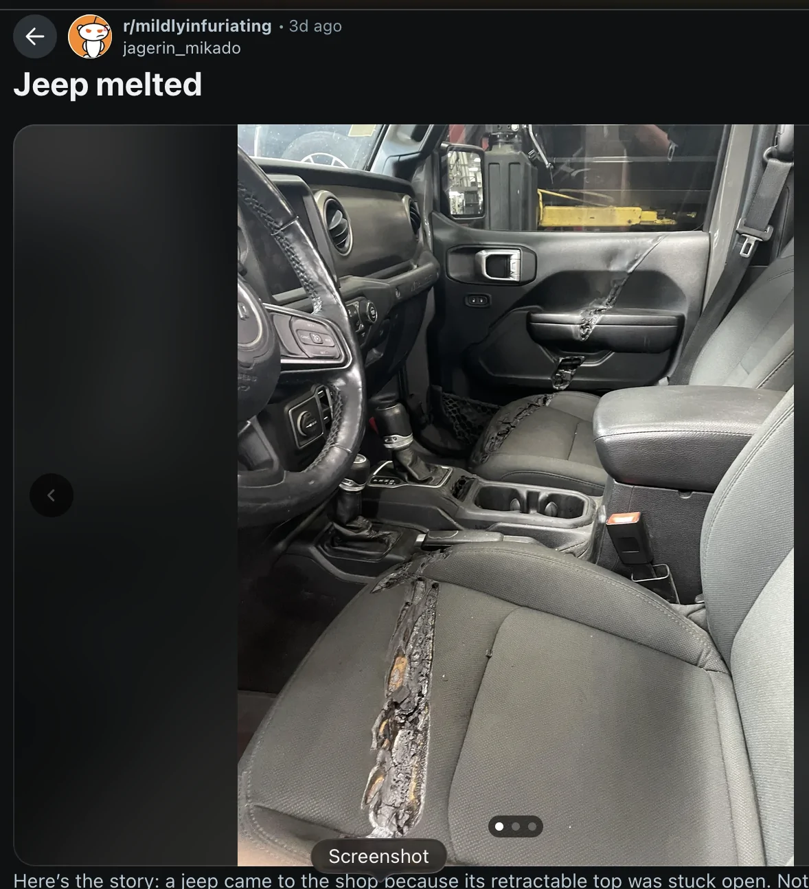 Jeep Wrangler JL Jeep melted Screenshot 2026-07-31 at 4.16.14 PM