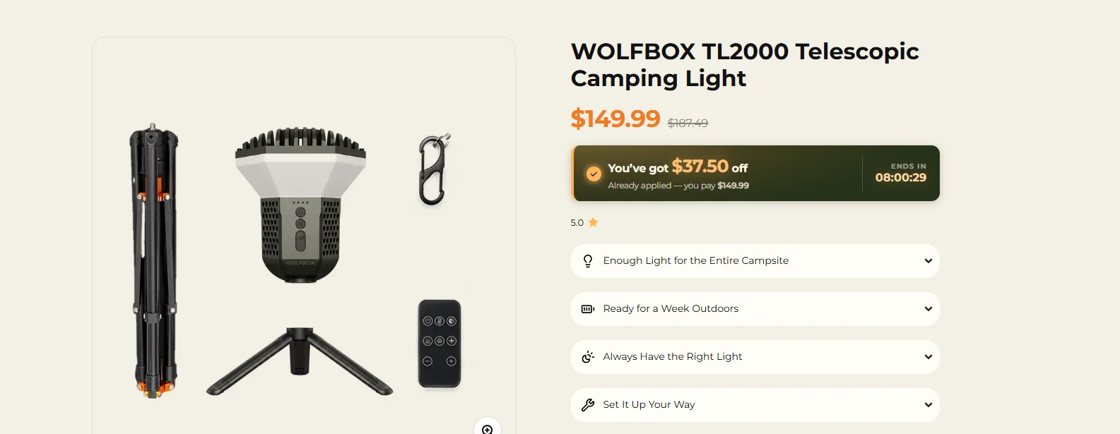 Jeep Wrangler JL WOLFBOX Telescopic Camping Light Has Arrived. Pics & Initial Thoughts. BTW - This was NOT given to me in exchange for a review. 1785888048940-qg