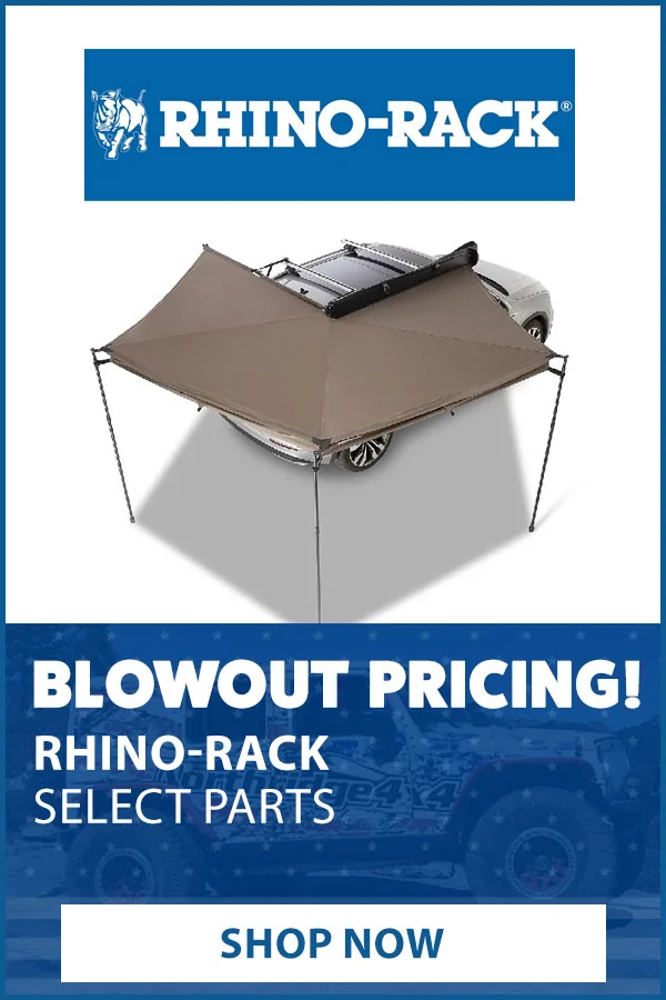Create Location Rack Blowout Pricing on Select Rhino-Rack, Currie Axles, Artec, and Dynatrac ...