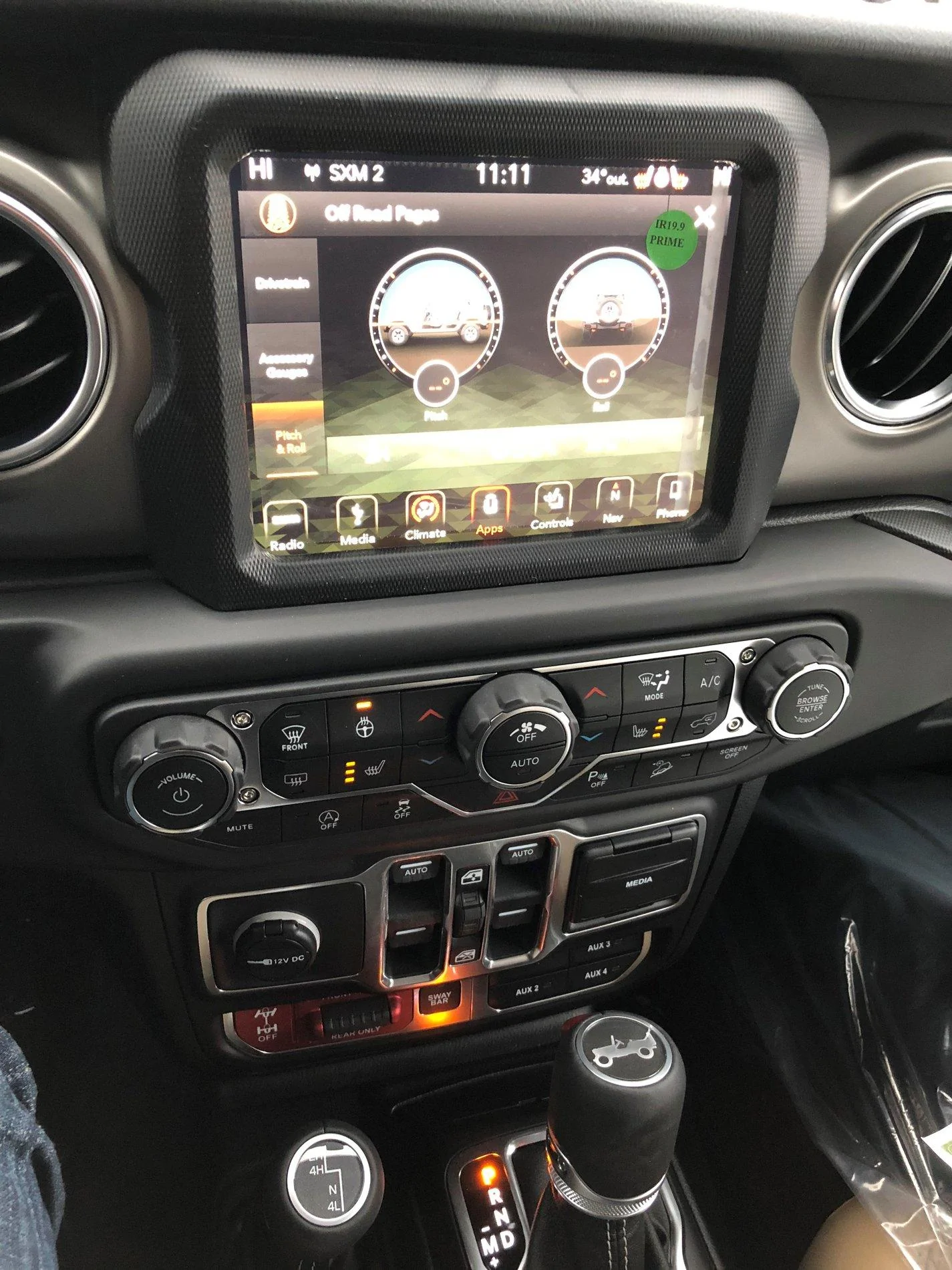 Jeep Wrangler JL Photos of Off-Road Pages on Uconnect 8.4 Display? Offroad