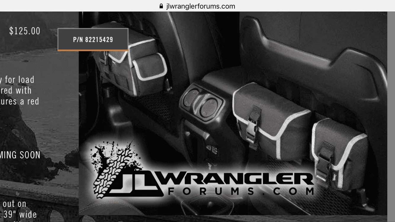 Jeep Wrangler JL Mopar MOLLE storage bags om8mHZ3