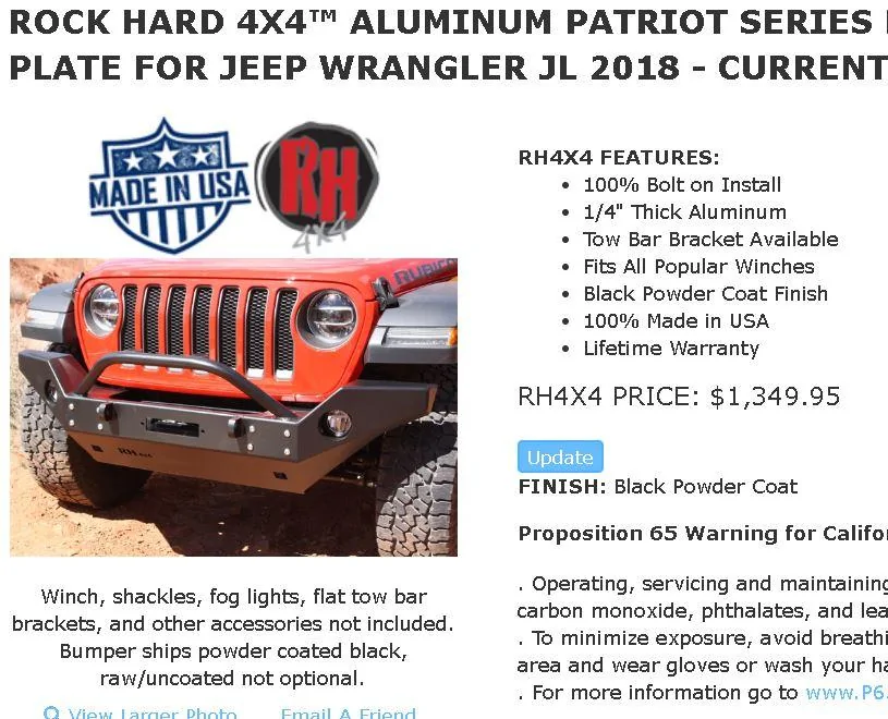 Jeep Wrangler JL The Aftermarket Bumper List (JL / JLU Wrangler) wtf