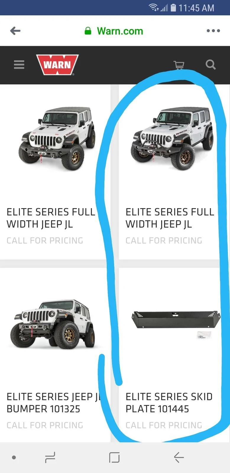 Jeep Wrangler JL Warn elite bumper/skid plate 20181122_114614