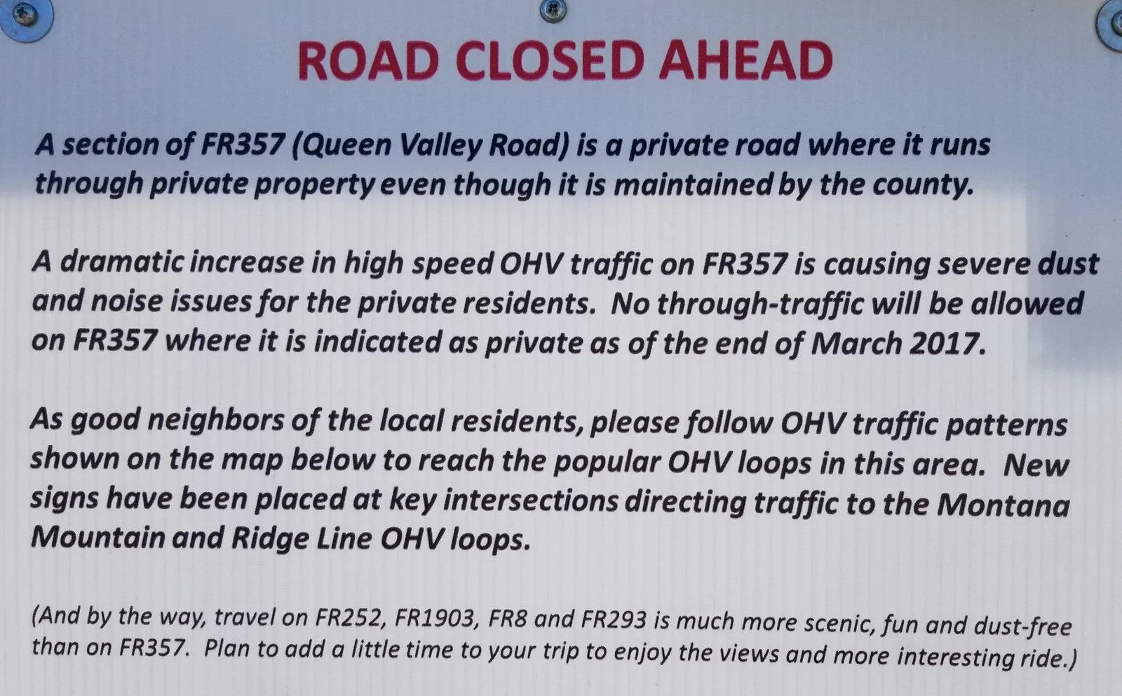 Jeep Wrangler JL Montana Mountain Loop (AZ) Road Closed Instructions