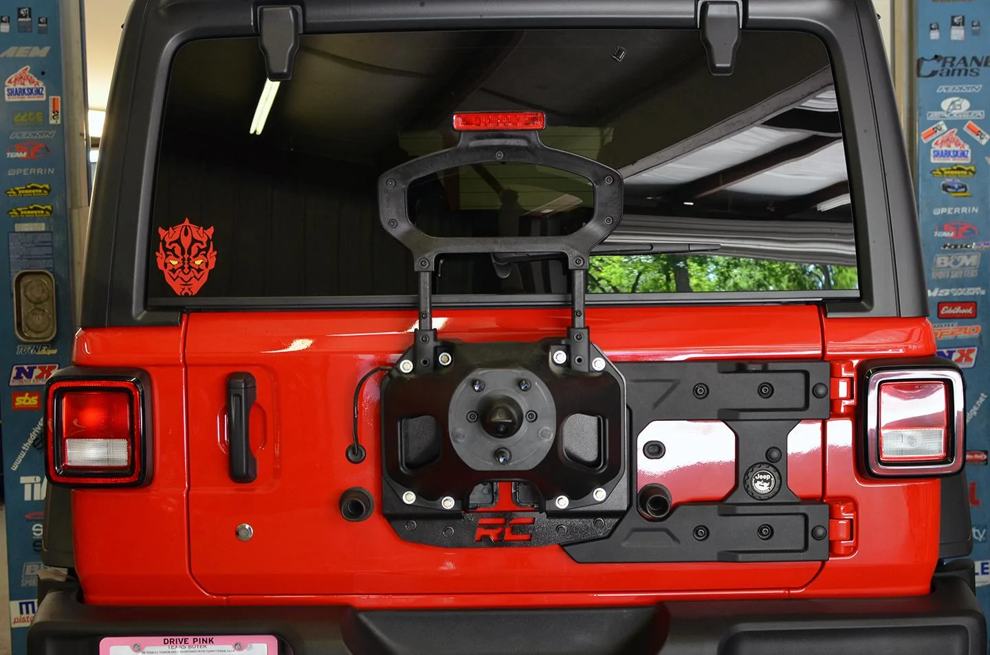 Jeep Wrangler JL Mopar Tailgate Reinforcement & RC Relocation bracket Mopr & RC tailgat