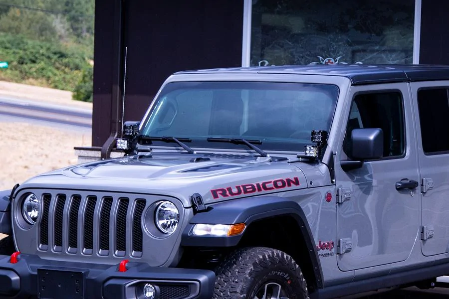 Jeep Wrangler JL A pillar led cube light pattern Rigid-fini-2