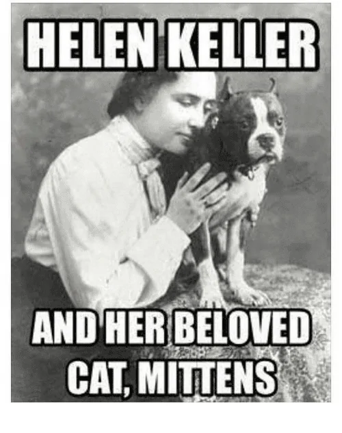Jeep Wrangler JL Jeep humor waiting room ( ** NO POLITICS ** ) helen-keller-and-her-beloved-cat-mittens-30082791