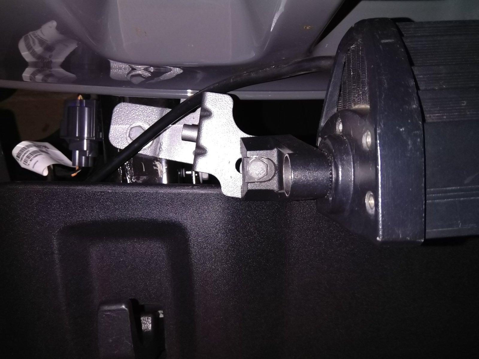 Jeep Wrangler JL Lights mounted to standard bumper IMG_20181215_173059