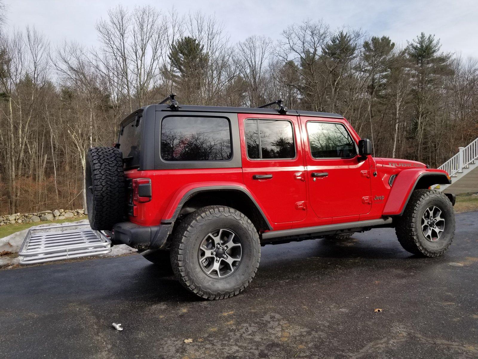 Jeep Wrangler JL Trailer Hitch Cargo Rack Recommendations for JLU 20181215_124512