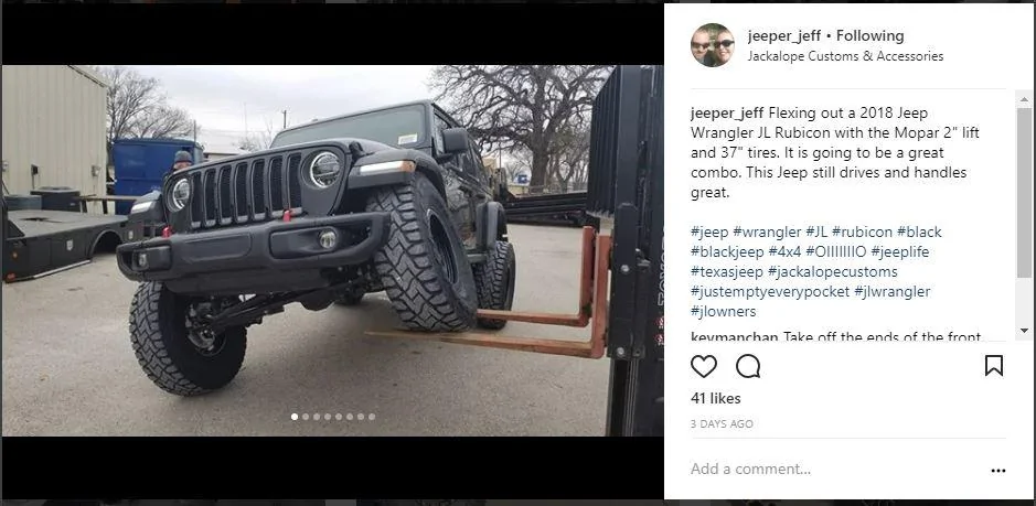 Jeep Wrangler JL 35" and 37" JL pics with lift kit jl37s