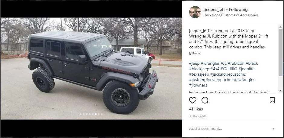 Jeep Wrangler JL 35" and 37" JL pics with lift kit jl37s3
