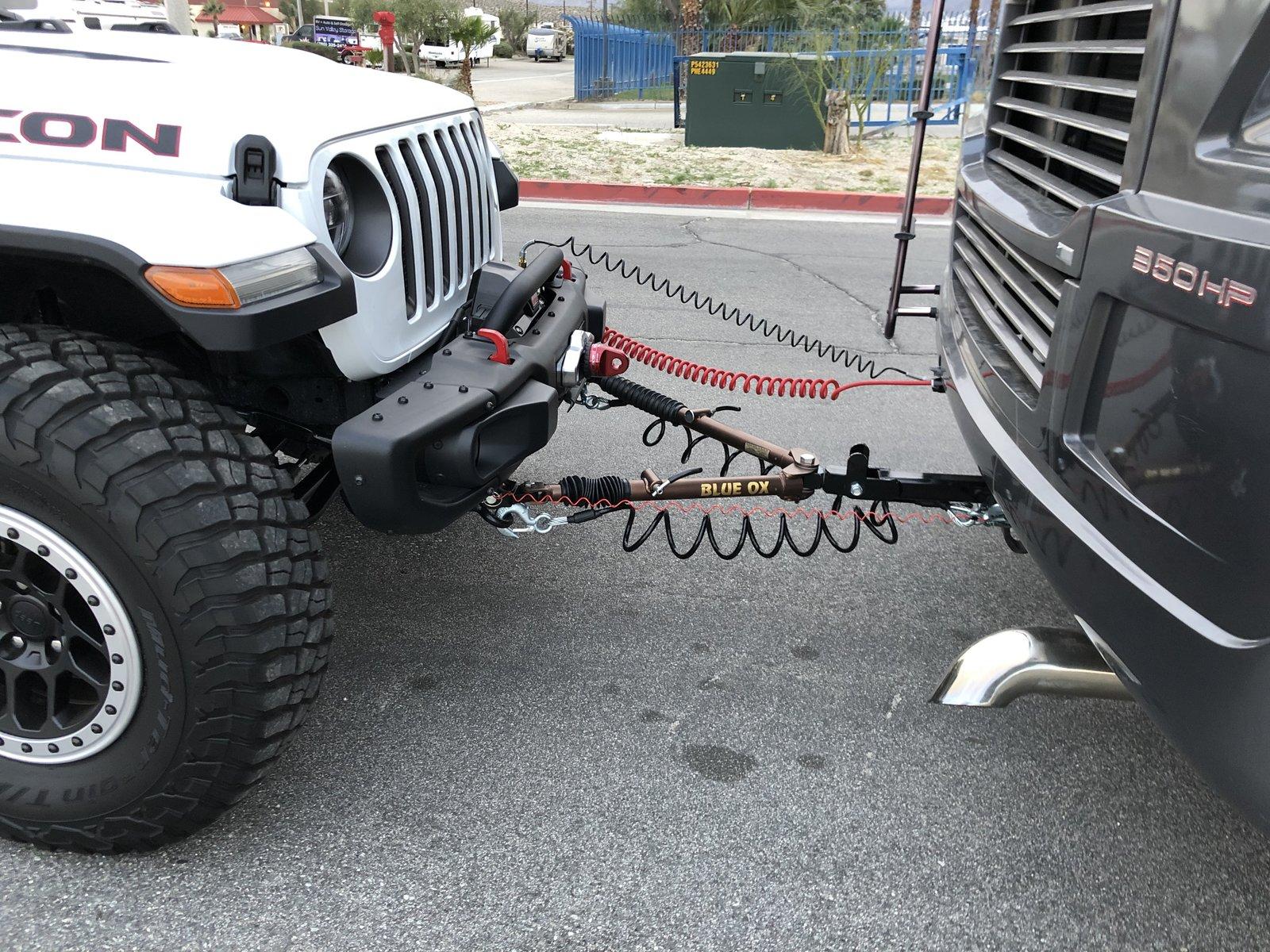Jeep Wrangler JL Flat Towing with Installed Winch IMG_1483