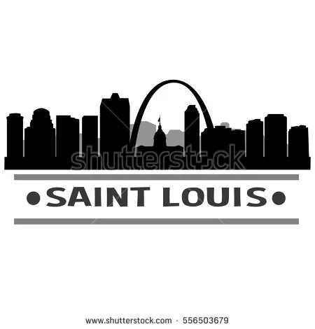 Jeep Wrangler JL Dash Board Sticker stock-vector-saint-louis-skyline-silhouette-556503679