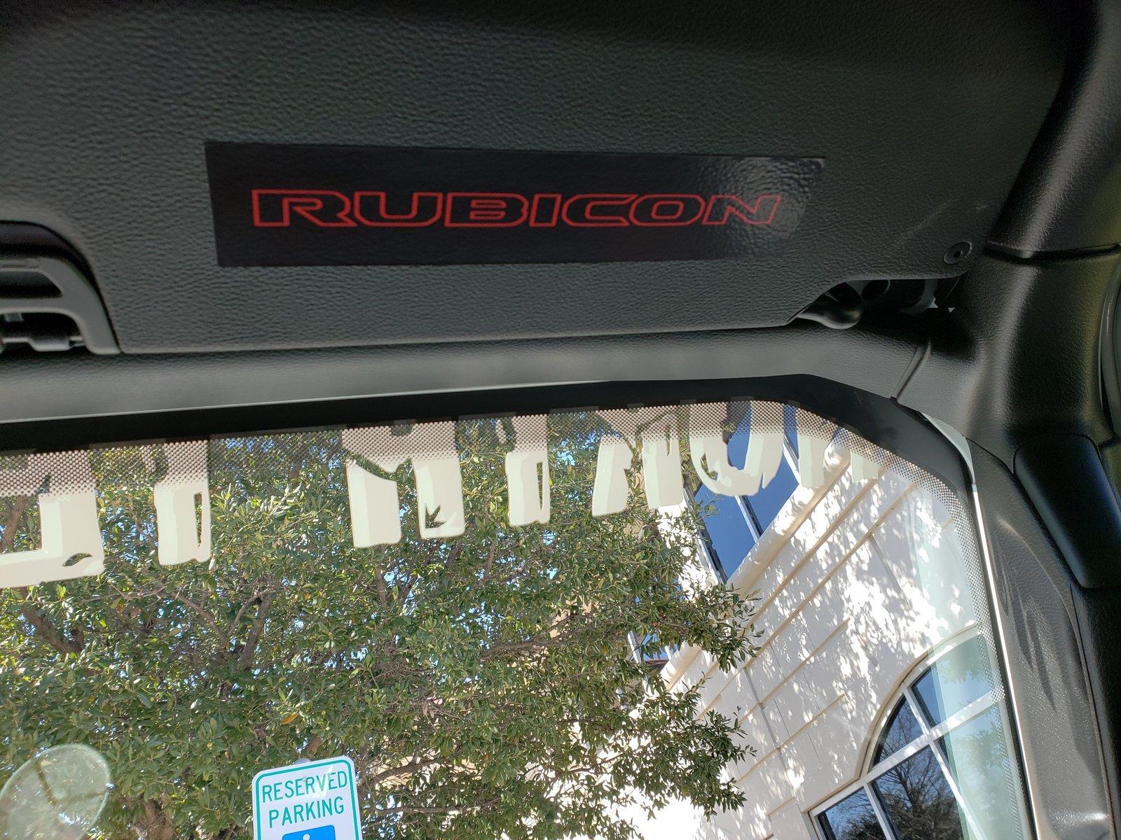 Jeep Wrangler JL Sun visor warning decal removal mod 20181221_122141