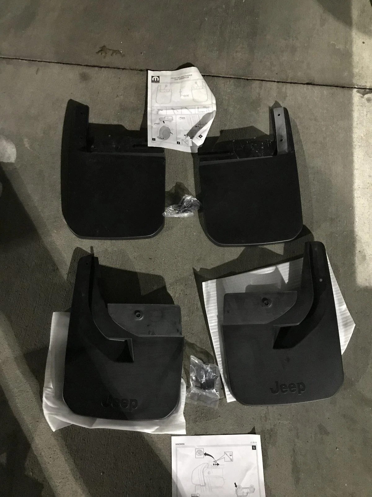 Jeep Wrangler JL Front and Rear JL Splash Guards A11B230E-291E-4CCF-84AD-3BC4980DCFE0