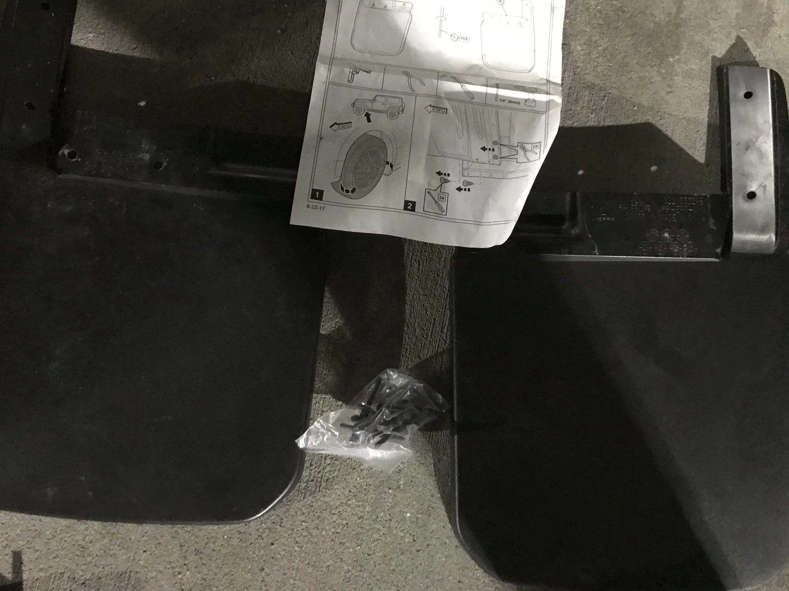 Jeep Wrangler JL Front and Rear JL Splash Guards DFE0078E-7955-4DB0-8AF9-5A497541E7B1