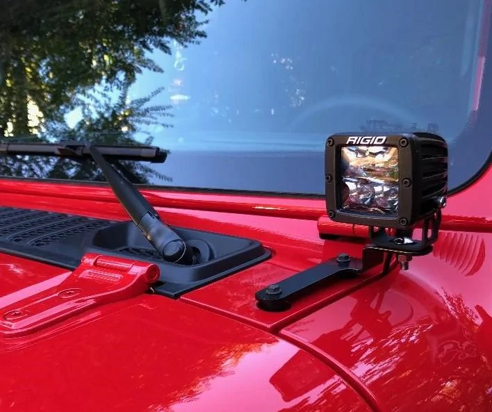 Jeep Wrangler JL Baja Designs single-cube pillar mounts Baja_03