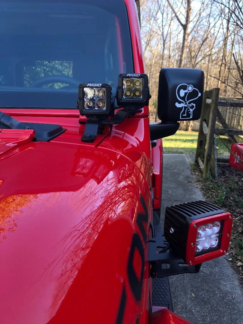 Jeep Wrangler JL Windshield / A-Pillar brackets for KC HiLites jeep_039