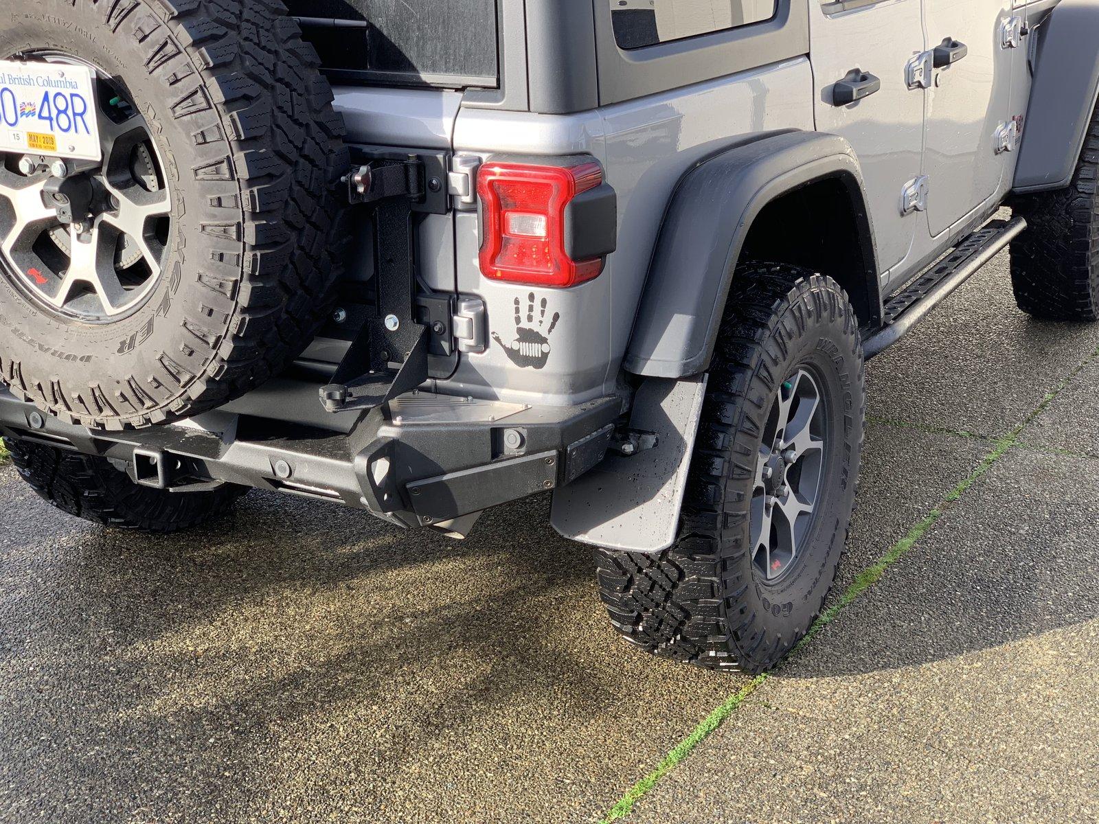 Jeep Wrangler JL Made my own custom rear mud flaps 378FBA79-2725-4456-B6BF-17F3D84EC010