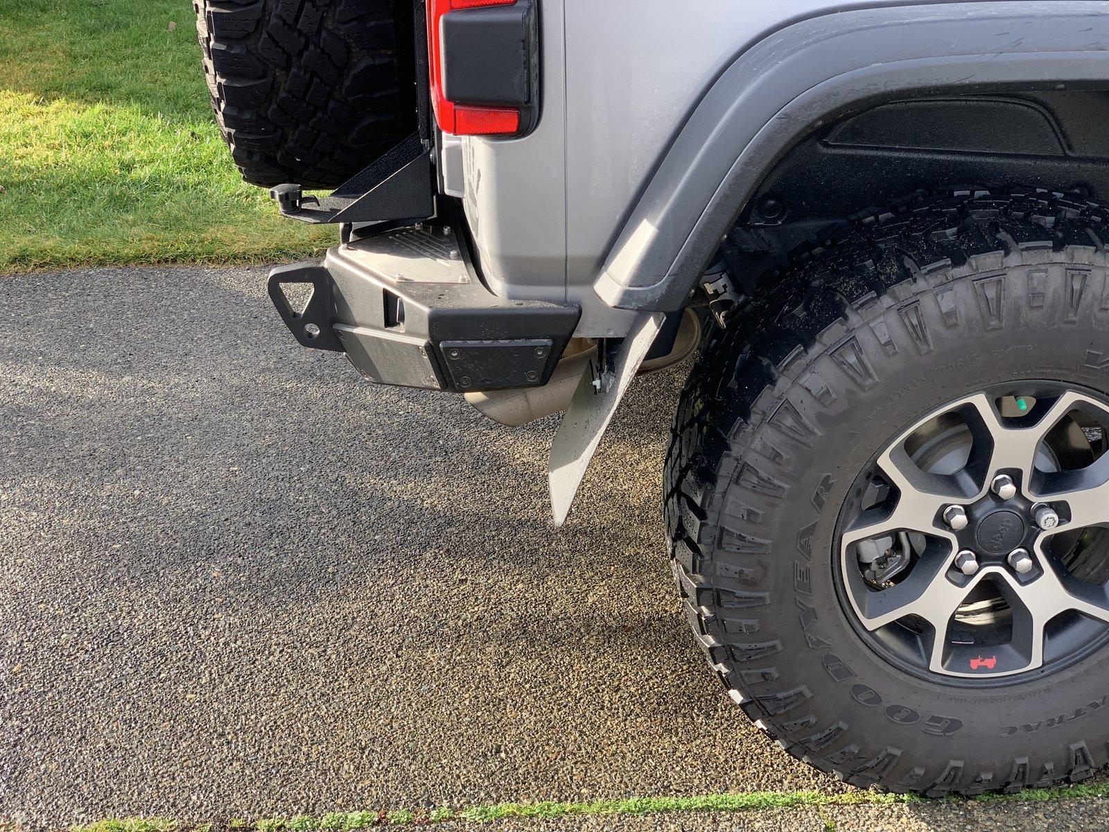 Jeep Wrangler JL Made my own custom rear mud flaps CF3F3E20-351B-4C03-855B-716CD94E6E18