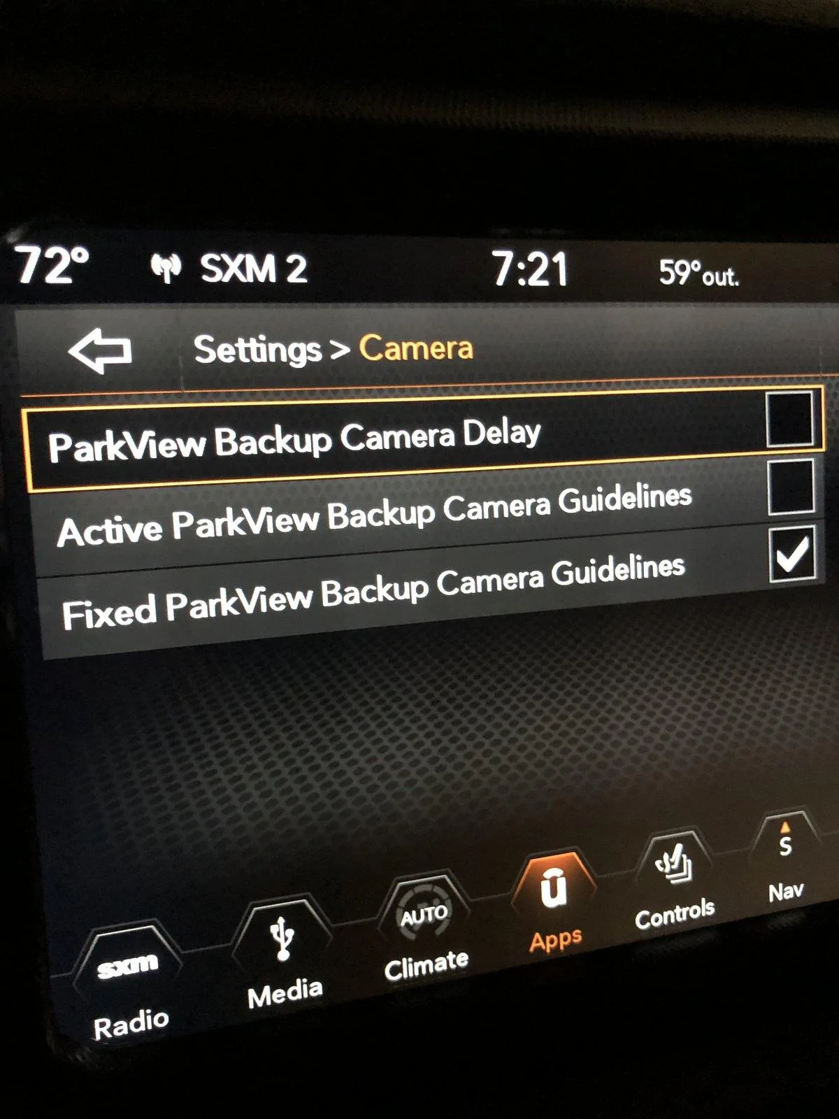 Jeep Wrangler JL Lost backup camera guide lines 350D5120-3C7C-4E5F-93B2-44294AE8FBBB