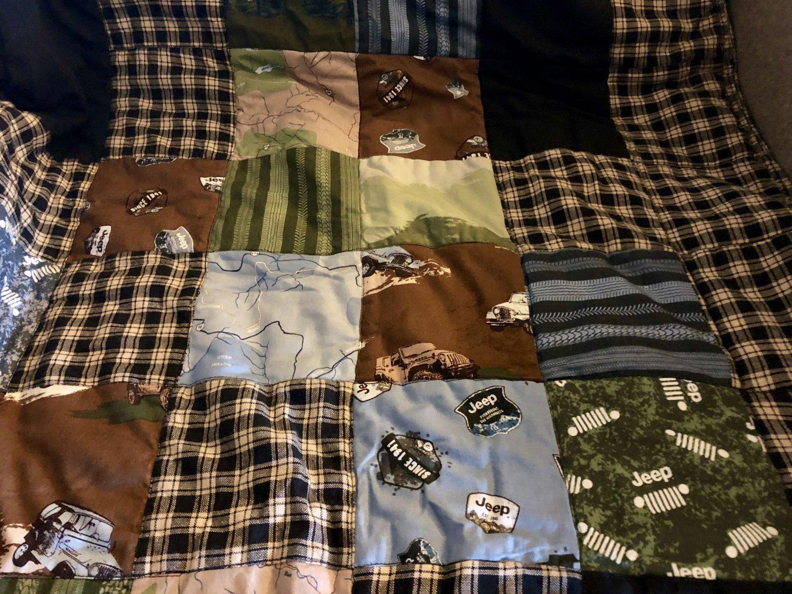 Jeep Wrangler JL Handmade Jeep Quilt E5F8BDEB-526F-4A3F-8096-E299B3F01009