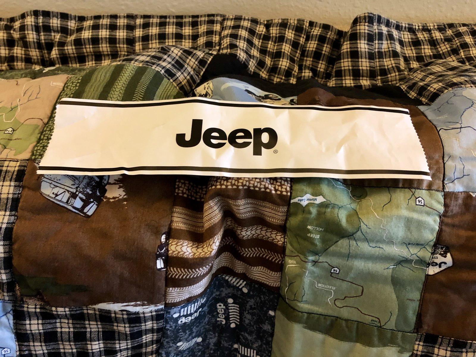 Jeep Wrangler JL Handmade Jeep Quilt 9186D711-23E0-449B-A8C1-46A6AD39FA5D