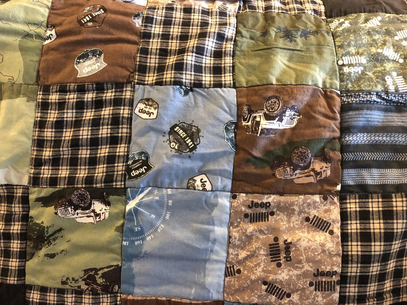 Jeep Wrangler JL Handmade Jeep Quilt 94702BBC-72DA-4574-BC4C-1A1CA2A4B4E9