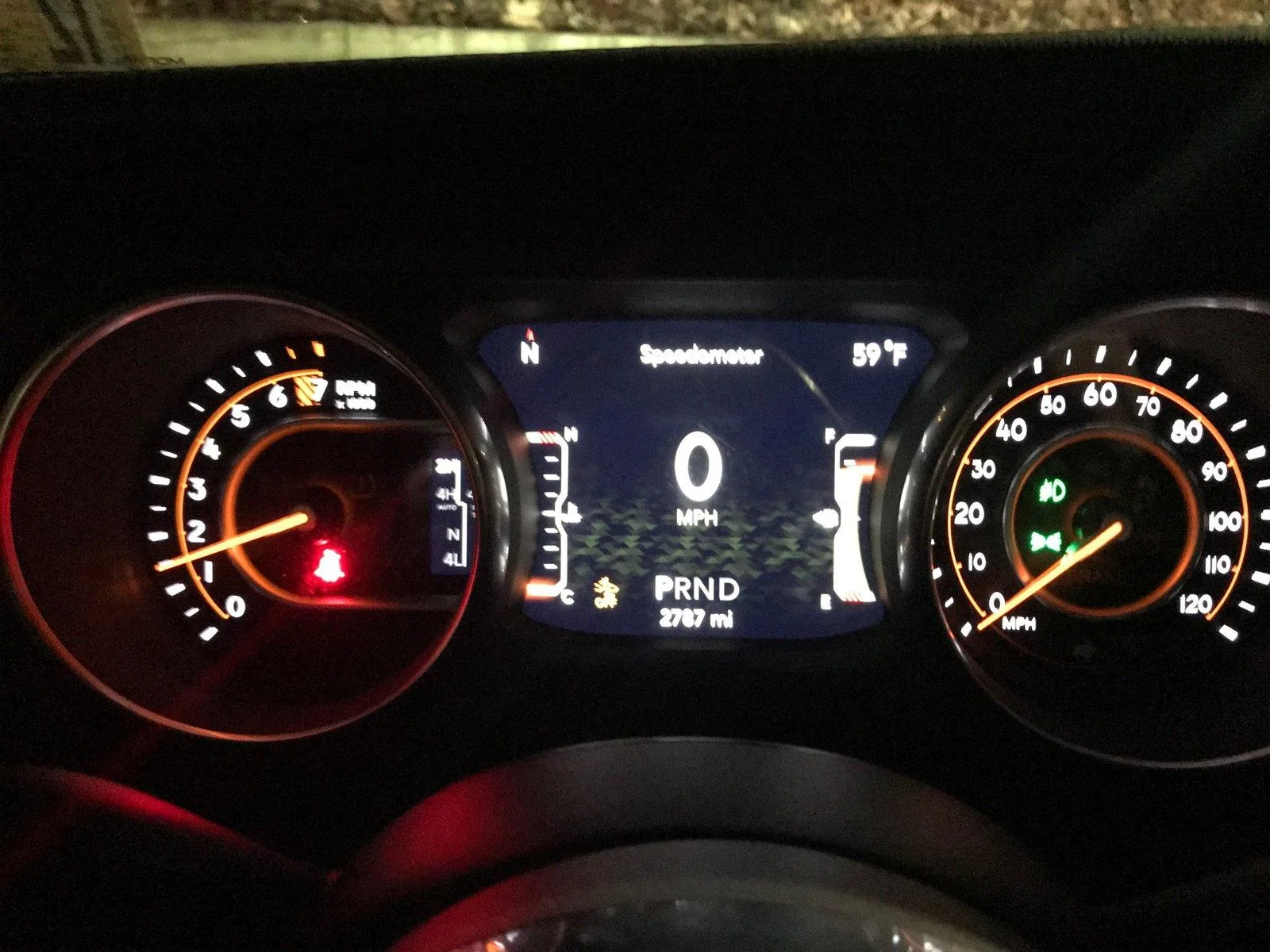 Jeep Wrangler JL Dash instrument cluster failure after two days IMG_2645