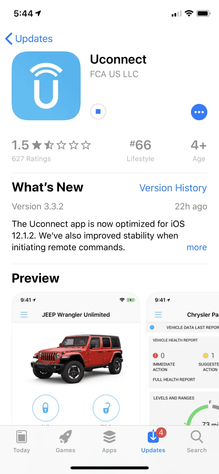 Jeep Wrangler JL iPhone and UConnect app - don't update iOS 68BE9B5F-E311-40BF-8DBB-8DF167F2CE77