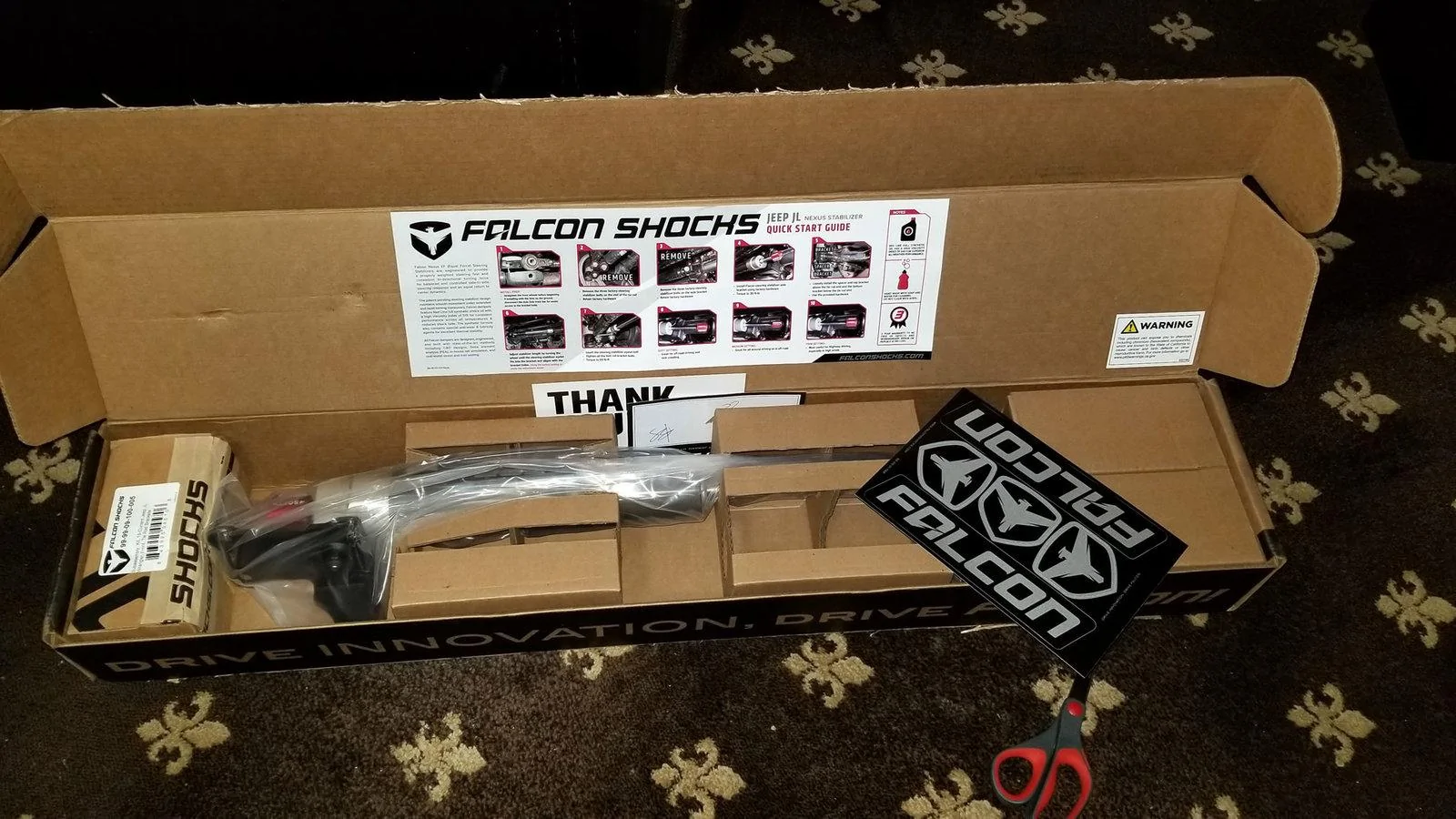 Jeep Wrangler JL Falcon 2.2 Steering Stabilizer Installed 20190111_201212