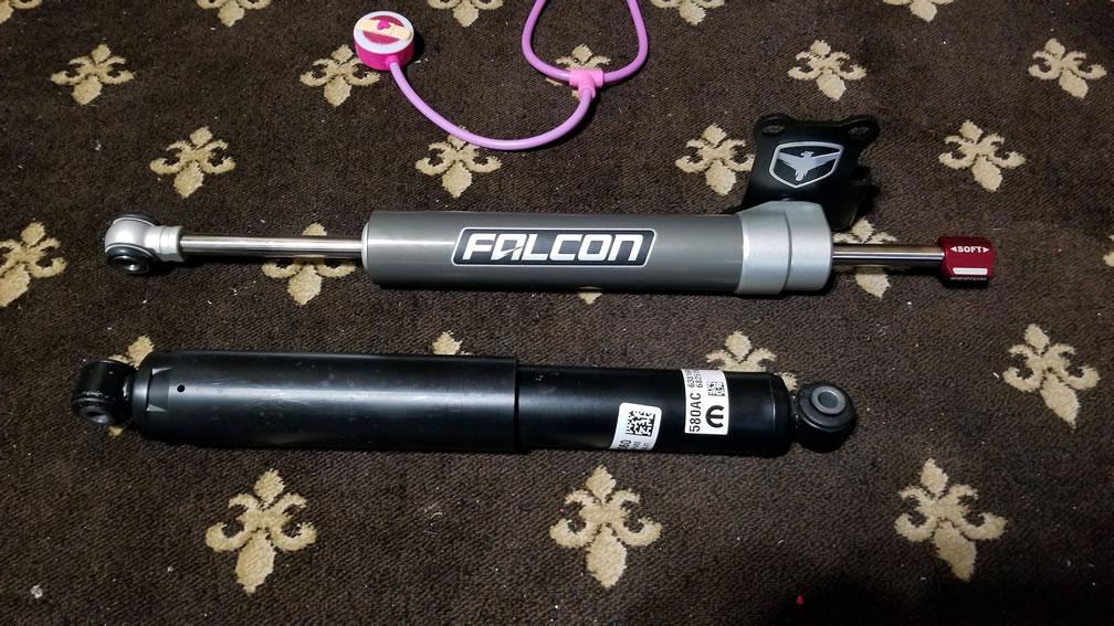 Jeep Wrangler JL Falcon 2.2 Steering Stabilizer Installed 20190111_214627