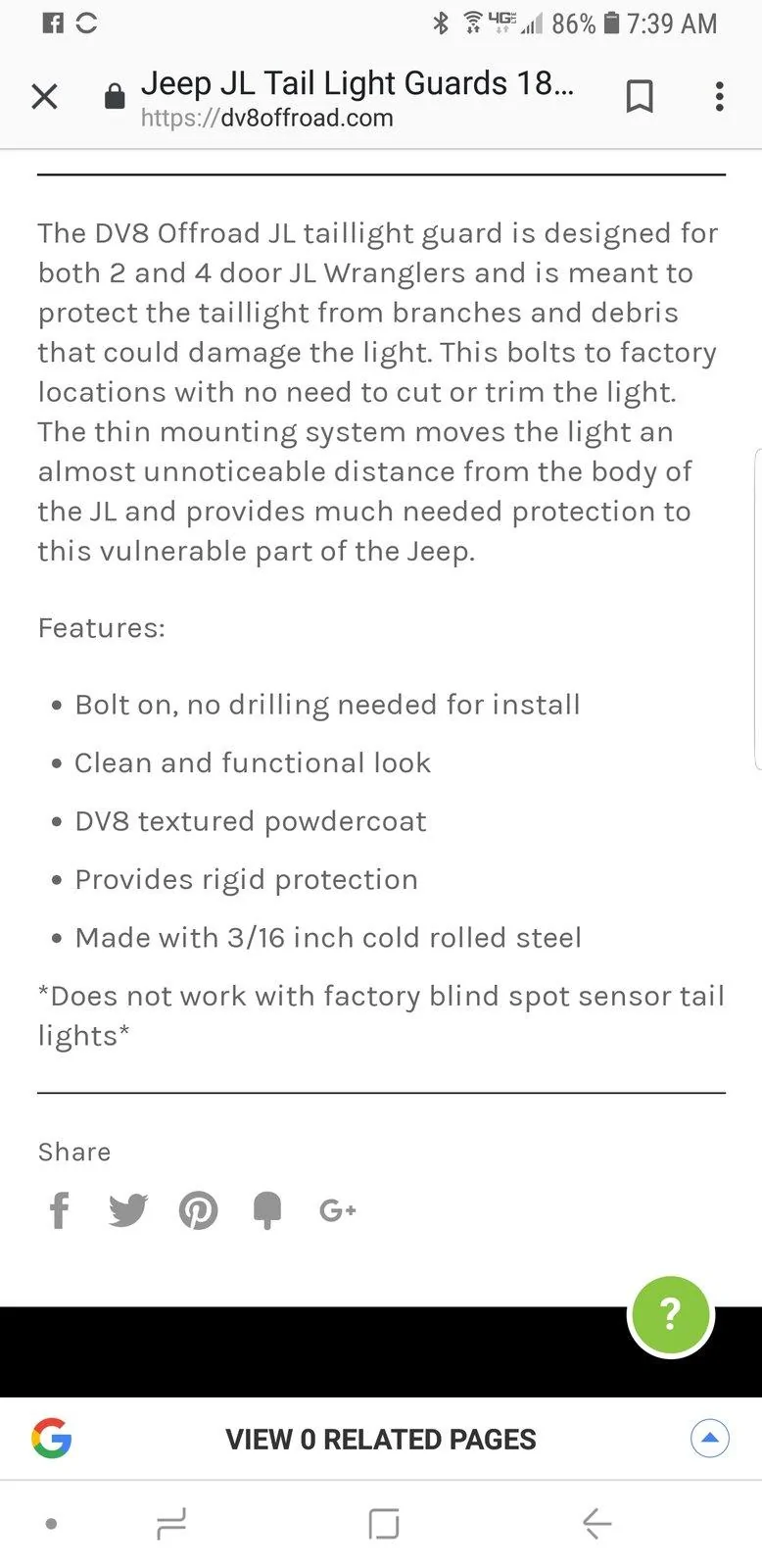 Jeep Wrangler JL JL Tail light protection guards? Screenshot_20190116-073922_Chrome Beta