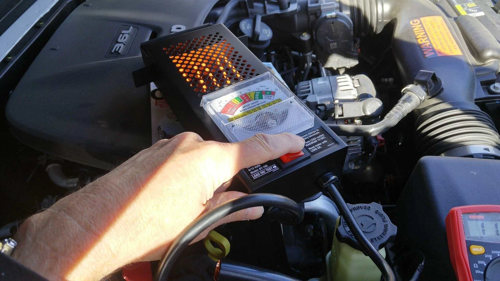 Jeep Wrangler JL 3.6L ESS Battery Basic Load Testing load test heat