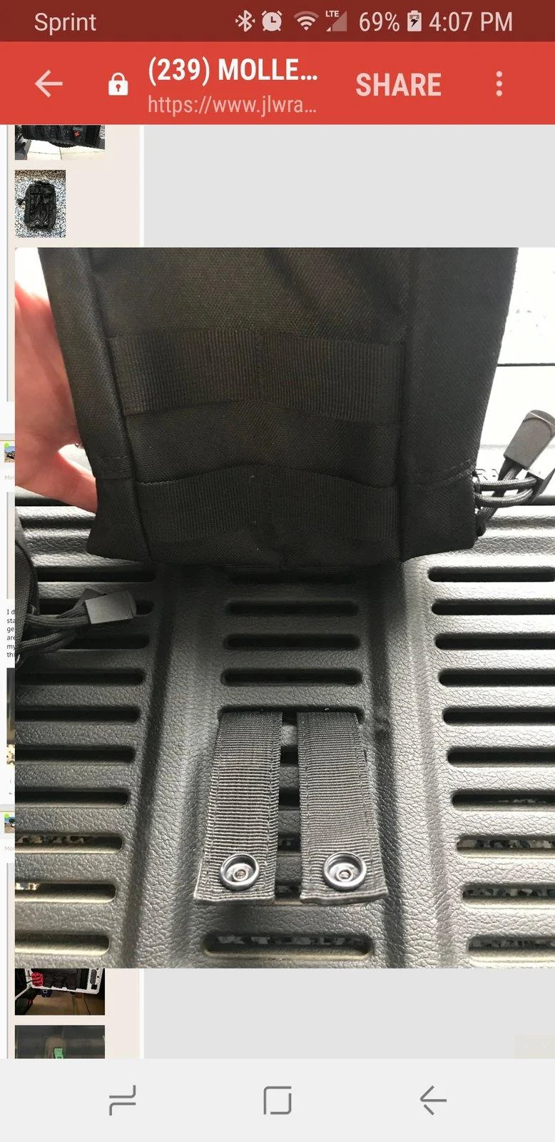 Jeep Wrangler JL MOLLE bag tailgate setup Screenshot_20190117-160709_Samsung Internet