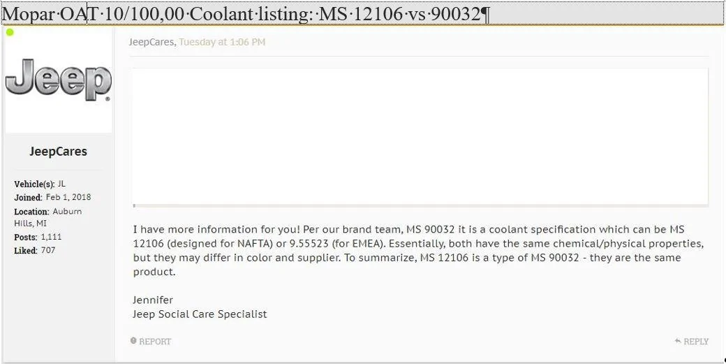 Jeep Wrangler JL Engine coolant level? MS90032_MS12106_