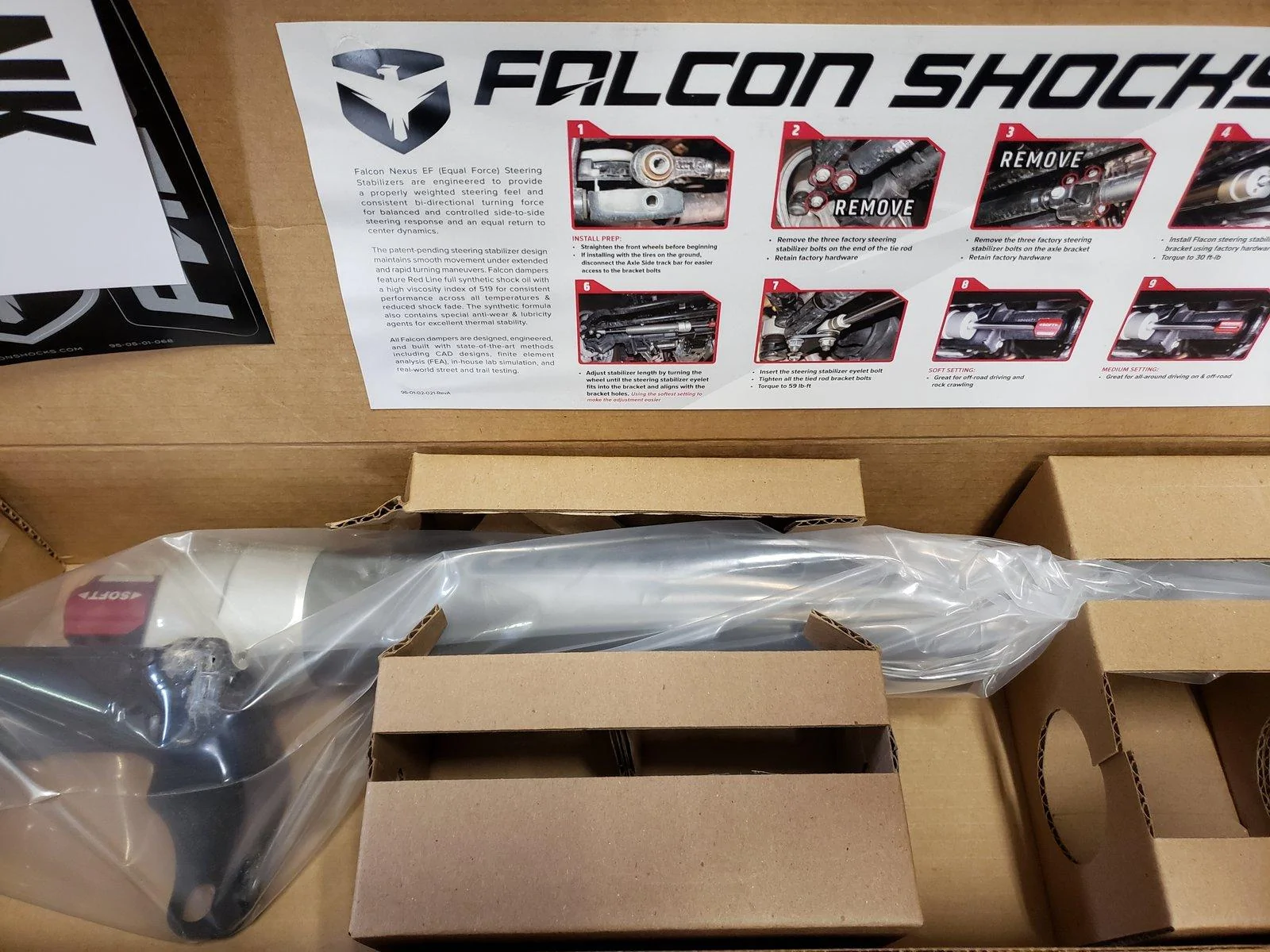 Jeep Wrangler JL Falcon 2.2 Steering Stabilizer Installed 20190123_123440