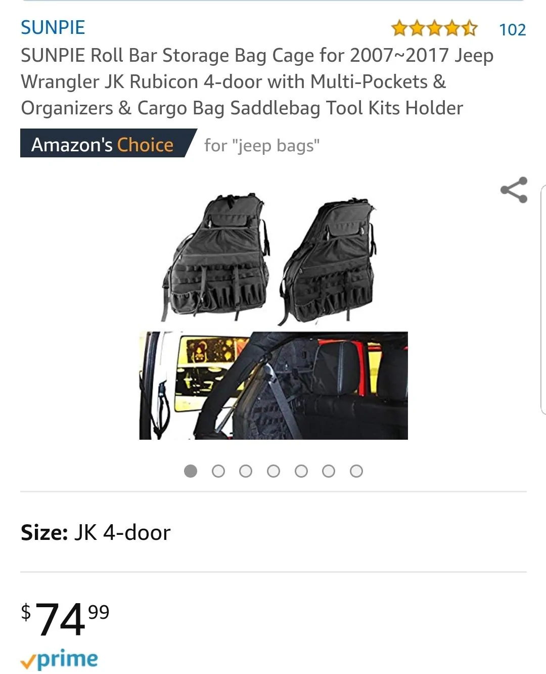 Jeep Wrangler JL What did you do TO your Jeep JL today? Screenshot_20190123-193018_Amazon Shopping