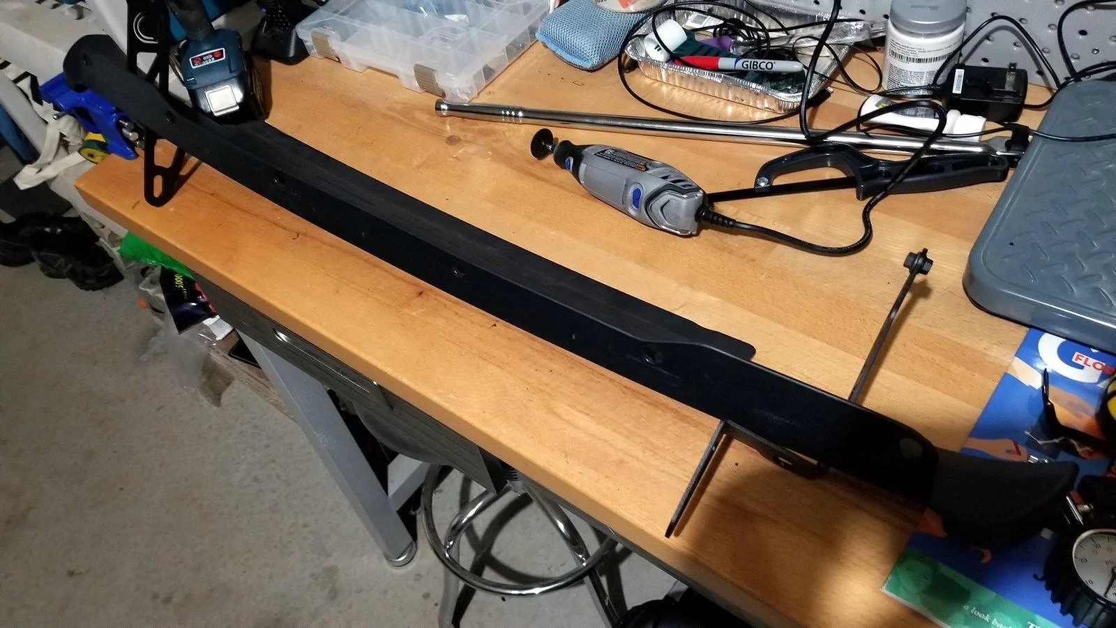Jeep Wrangler JL Diode Dynamics: light bar on plastic bumper 20190126_135011