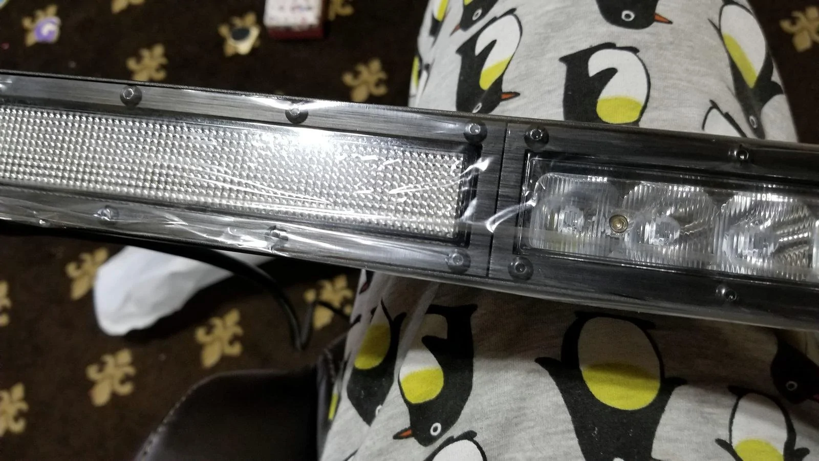 Jeep Wrangler JL Diode Dynamics: light bar on plastic bumper 20190126_143650