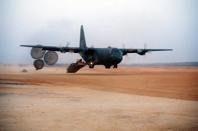 Jeep Wrangler JL Does anyone actually fold the windscreen down?  I don't get it... a-right-front-view-of-a-c-130-hercules-aircraft-airdropping-cargo-using-the-b171d2-640