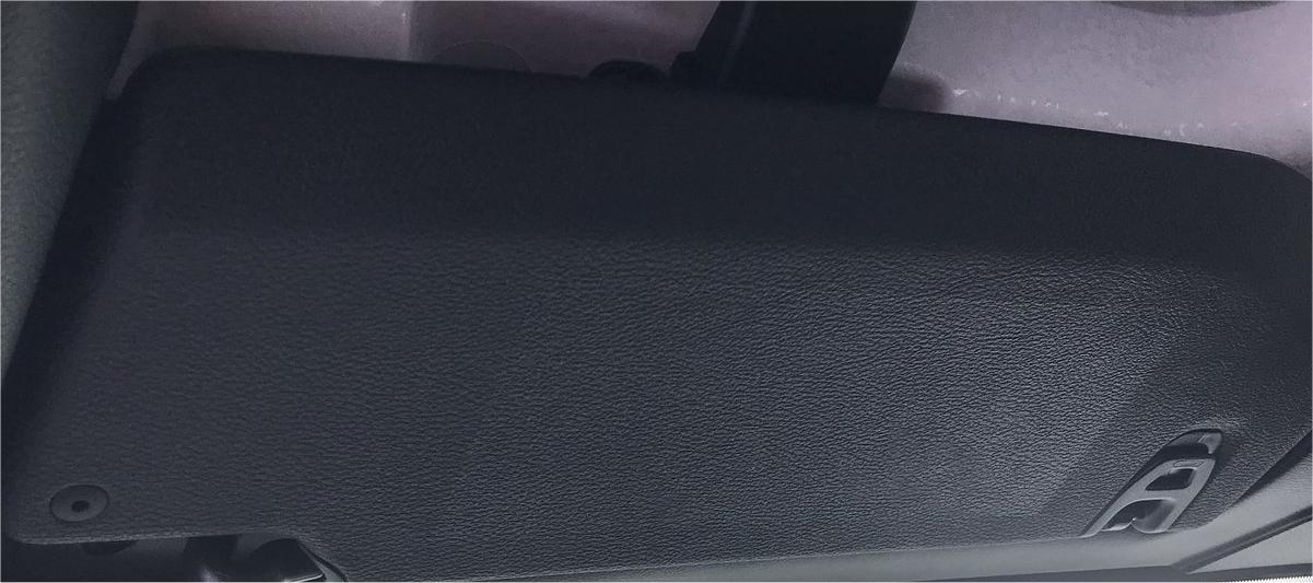 Jeep Wrangler JL Sun visor warning decal removal mod visor
