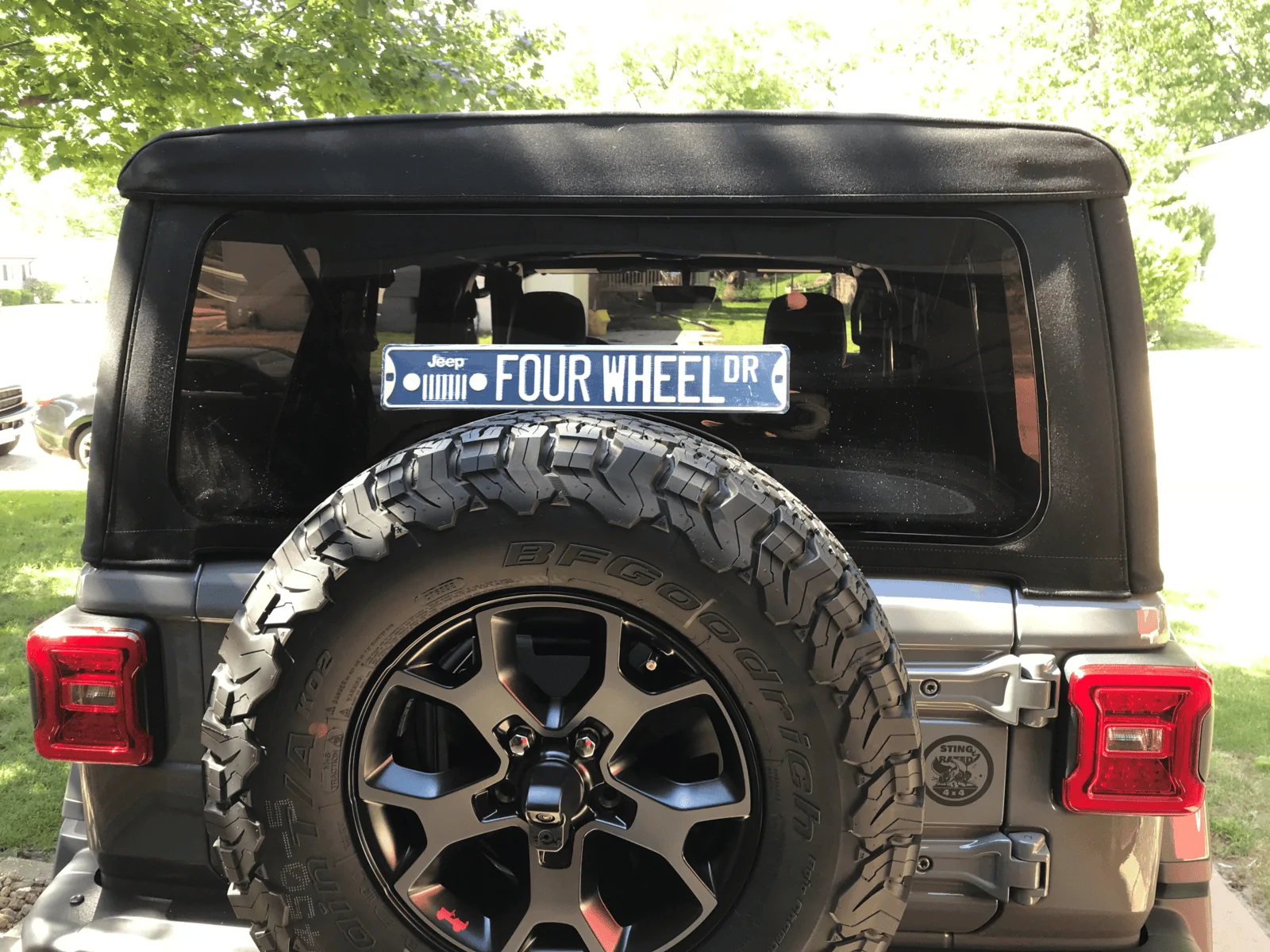 Jeep Wrangler JL What did you do TO your Jeep JL today? Four Wheel Dr sign