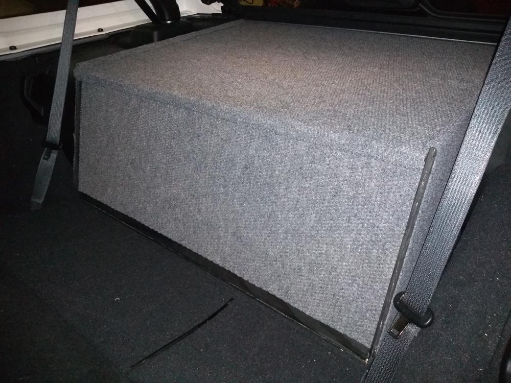 Jeep Wrangler JL Custom cargo "security" enclosure for under $100 enclosure - seats down