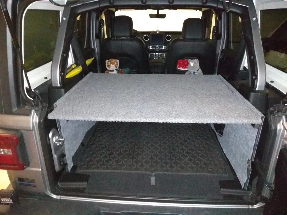 Jeep Wrangler JL Custom cargo "security" enclosure for under $100 enclosure - to