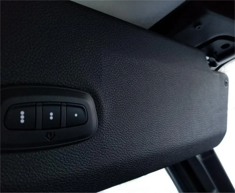 Jeep Wrangler JL Sun visor warning decal removal mod drivers-visor